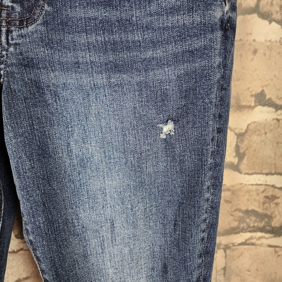 Kut From the Kloth Carlo Ankle Skinny Jean Distressed Faded Medium Blue Size  6 - Picture 8 of 13